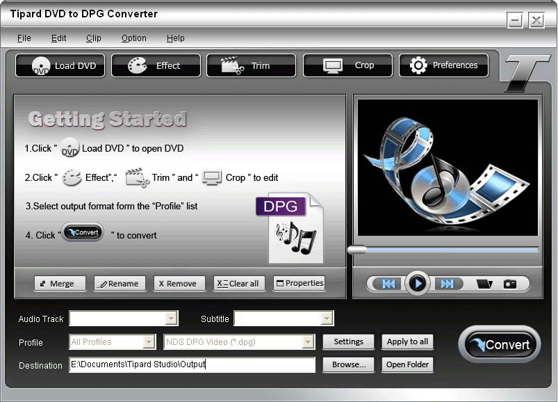 Tipard DVD to DPG Converter 6.2.08