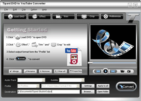 Tipard DVD to YouTube Converter