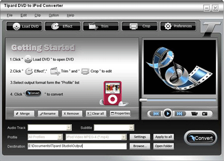 Convert DVD to iPod Converter