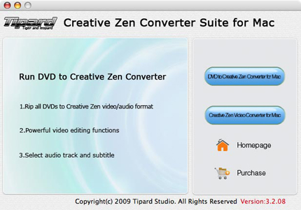 Tipard Creative Zen Converter Suite for Mac 