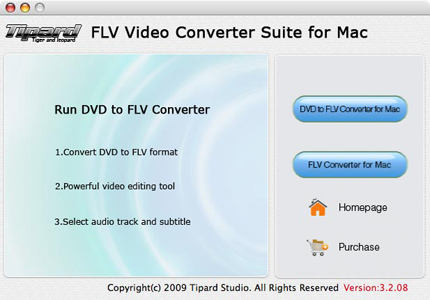 Tipard FLV Video Converter Suite for Mac 