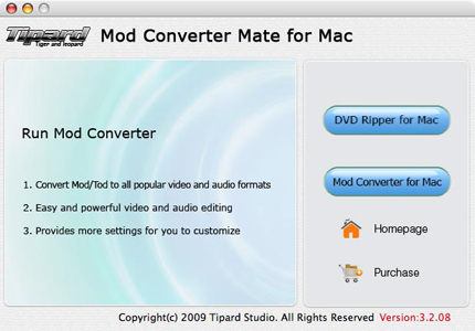 Tipard Mod Converter Mate for Mac 