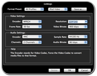 Tipard Video Converter for Mac - Settings