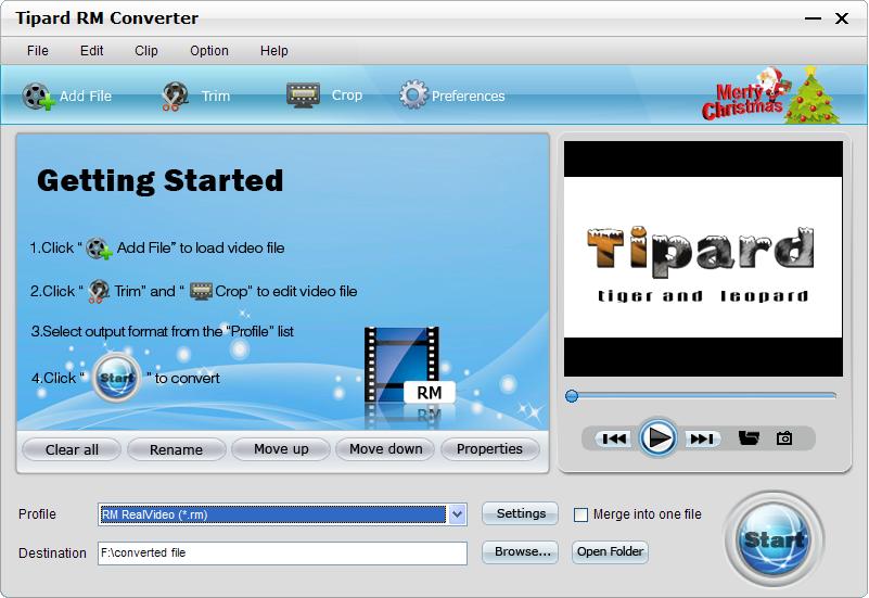 Screenshot of Tipard RM Converter