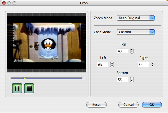 Rip DVD on Mac Crop