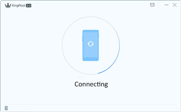 Install KingRoot and connect your Android phone with computer
