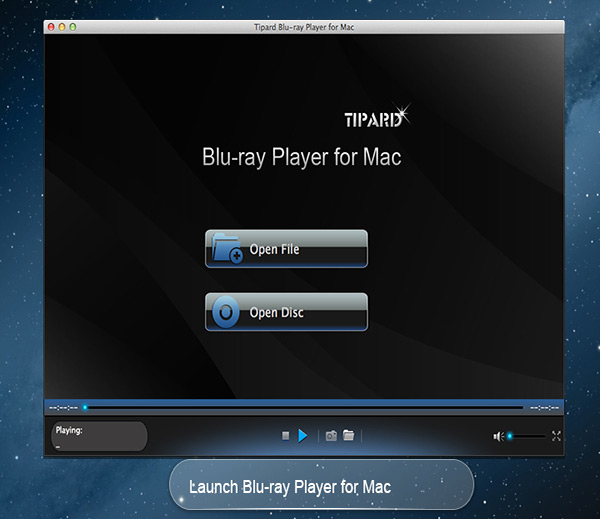 Screenshot of Tipard Blu-ray Player for Mac