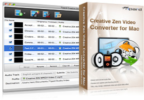 Creative Zen Video Converter for Mac Screen