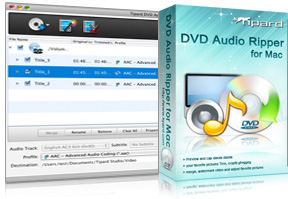 DVD Audio Ripper for Mac Screen
