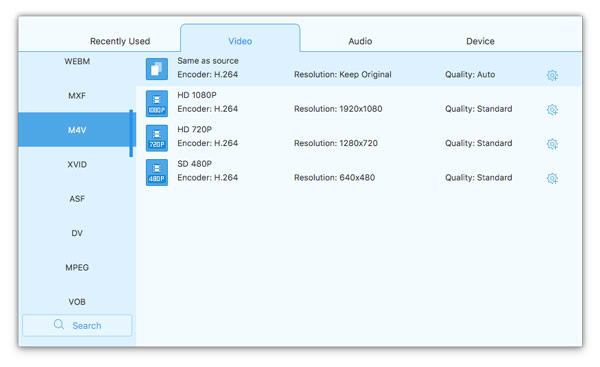 Convert DVD to M4V on Mac