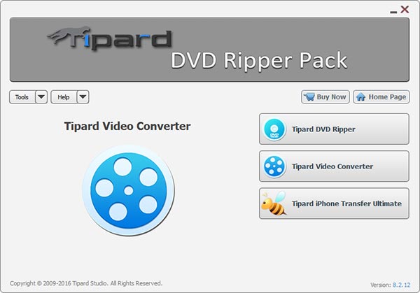 Rip and convert DVD or video file to various mainstream video or audio format.