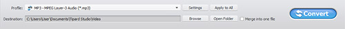 Convert DVD to MP3