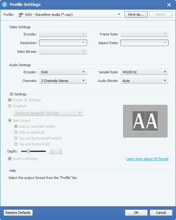 DVD to Audio Converter, Audio Converter