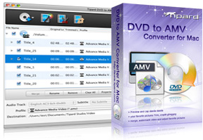 DVD to AMV Converter for Mac Screen