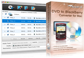 DVD to BlackBerry Converter for Mac Screen