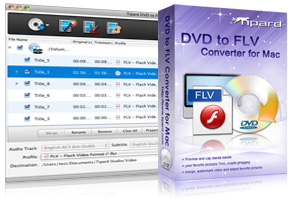 DVD to FLV Converter for Mac Screen