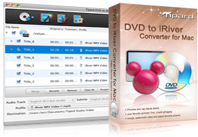 DVD to iRiver Converter for Mac Screen