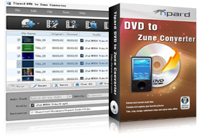 DVD to Zune Converter Screen