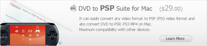 DVD to PSP Suite for Mac