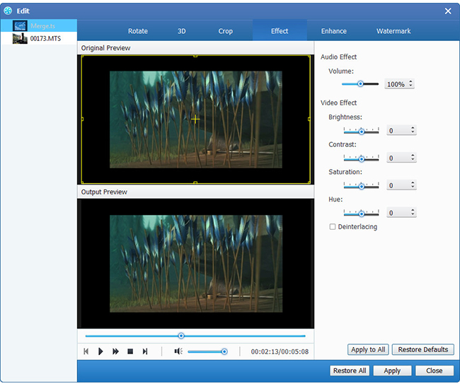 Optimize output video files