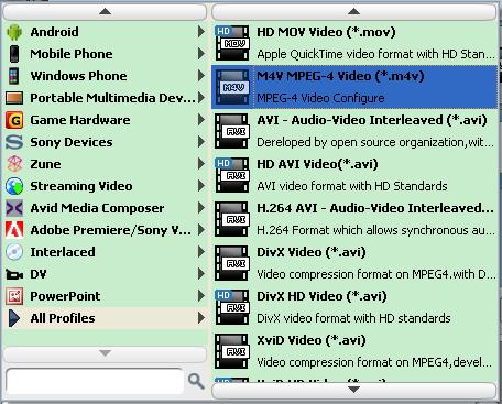 Convert FLV to M4V