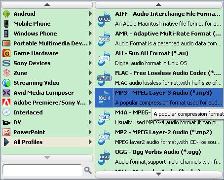 Convert FLV to MP3