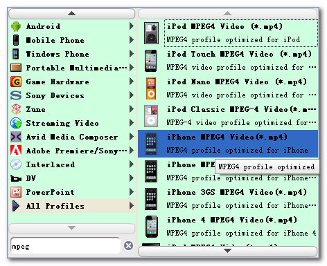 Convert FLV to MPEG