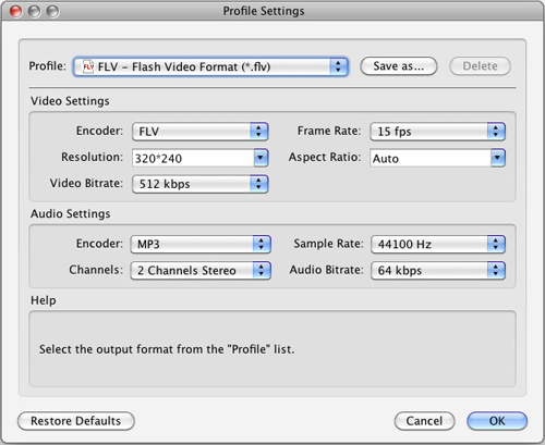 HD video to FLV Converter for Mac, Mac HD Converter