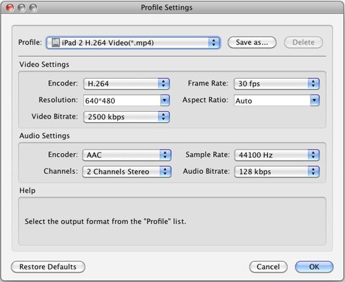 HD Video to iPad 2 Converter for Mac, Mac HD Converter