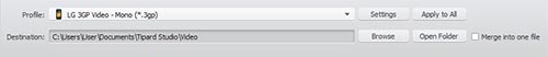 Convert HD Video to 3GP