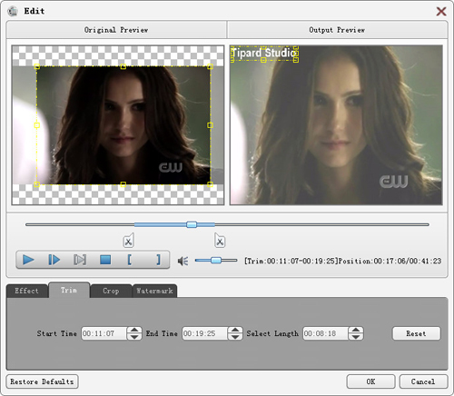 Trim any video