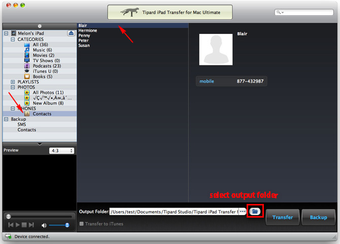 Transfer iPhone Contacts