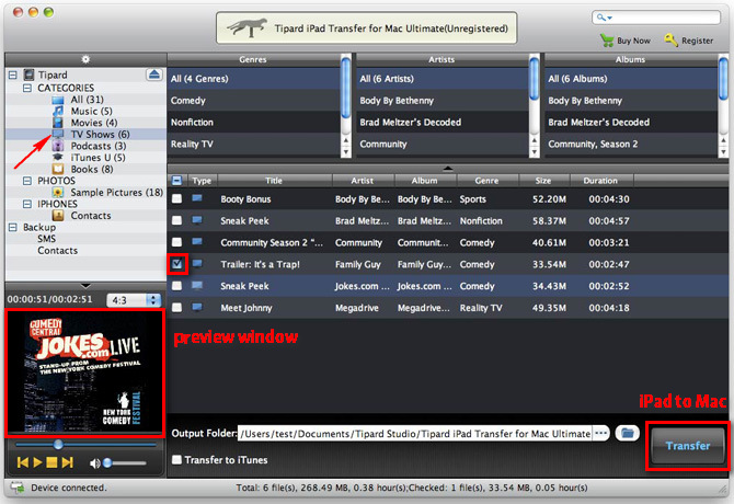 Transfer iPhone TV Shows