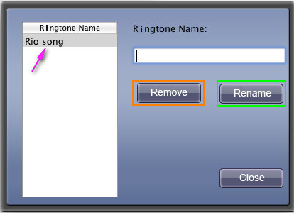 Rename ringtone file