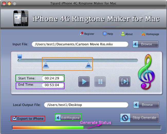 Generate ringtone