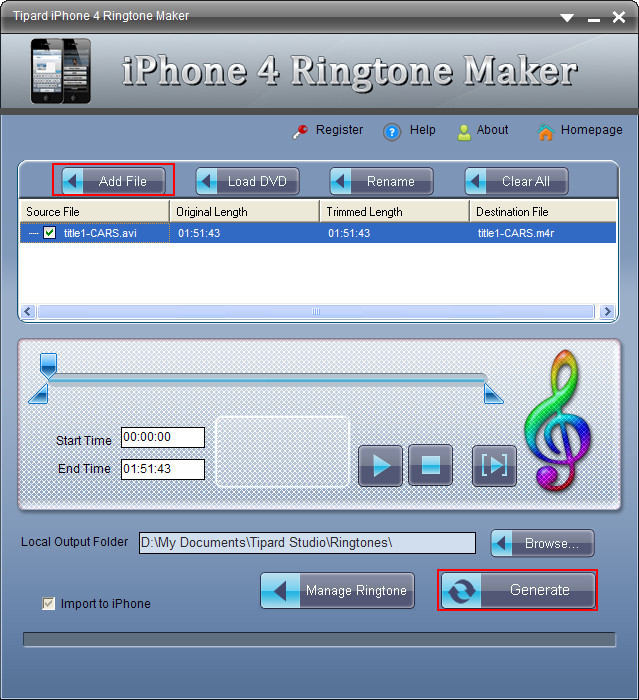 Choose video and audio