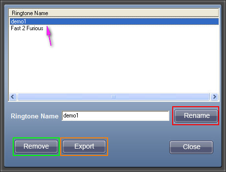 Rename ringtone file