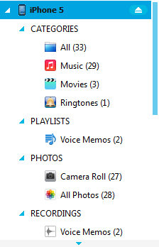 show iPhone files