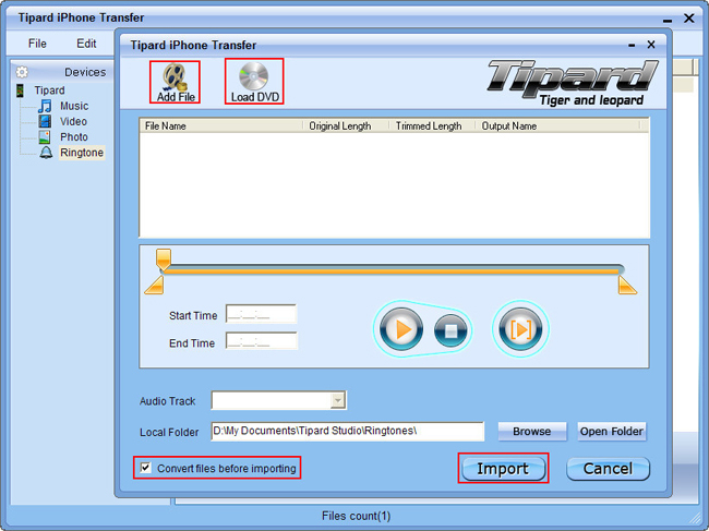 How to Transfer DVD, Video, Audio, Picture and ringtones Between iPhone and PC and iTunes Choose-source-file