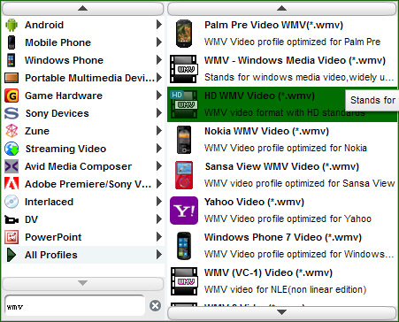 Convert M2TS to WMV