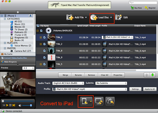 Add DVD video to iPhone