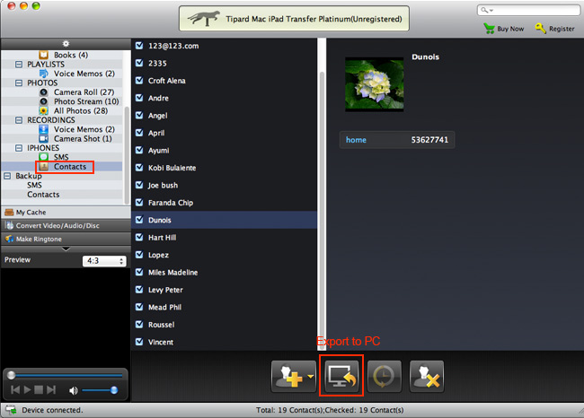 Transfer iPhone Contacts