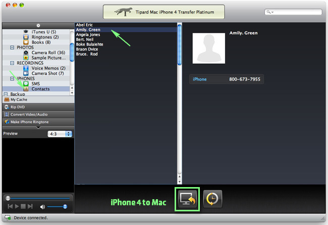 Transfer iPhone Contacts
