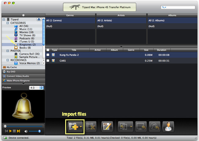 Import Ringtones to iPhone