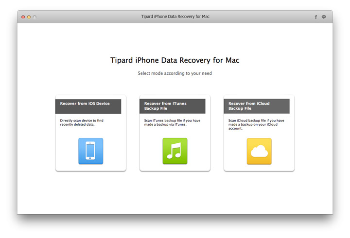 Tipard Mac iPhone Data Recovery 