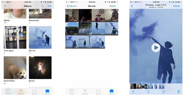 Photo albums generated in iPhone