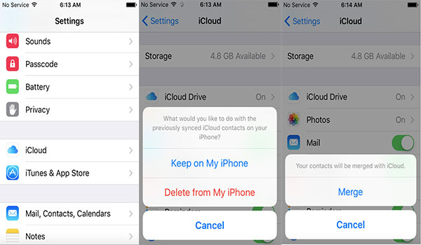 Retrieve Contact from iCloud 