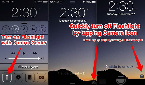 Use iPhone Flashlight Correctly
