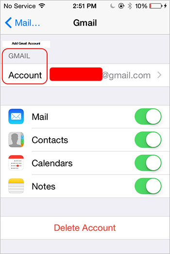 Transfer notes from iPhone to Android through Gmail