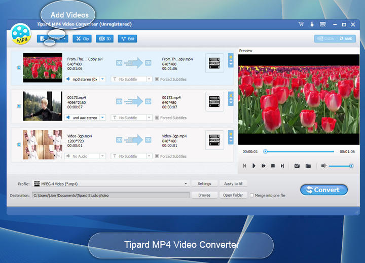 Tipard MP4 Video Converter - 将视频转换为 MP4 格式丨“反”斗限免